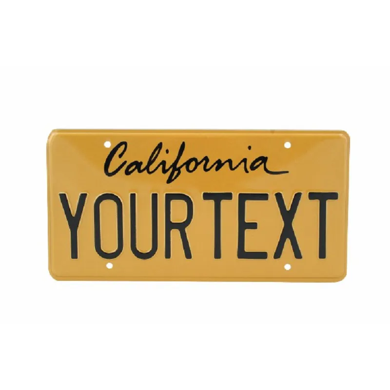 Plak Lisans nimewo Relief Retro